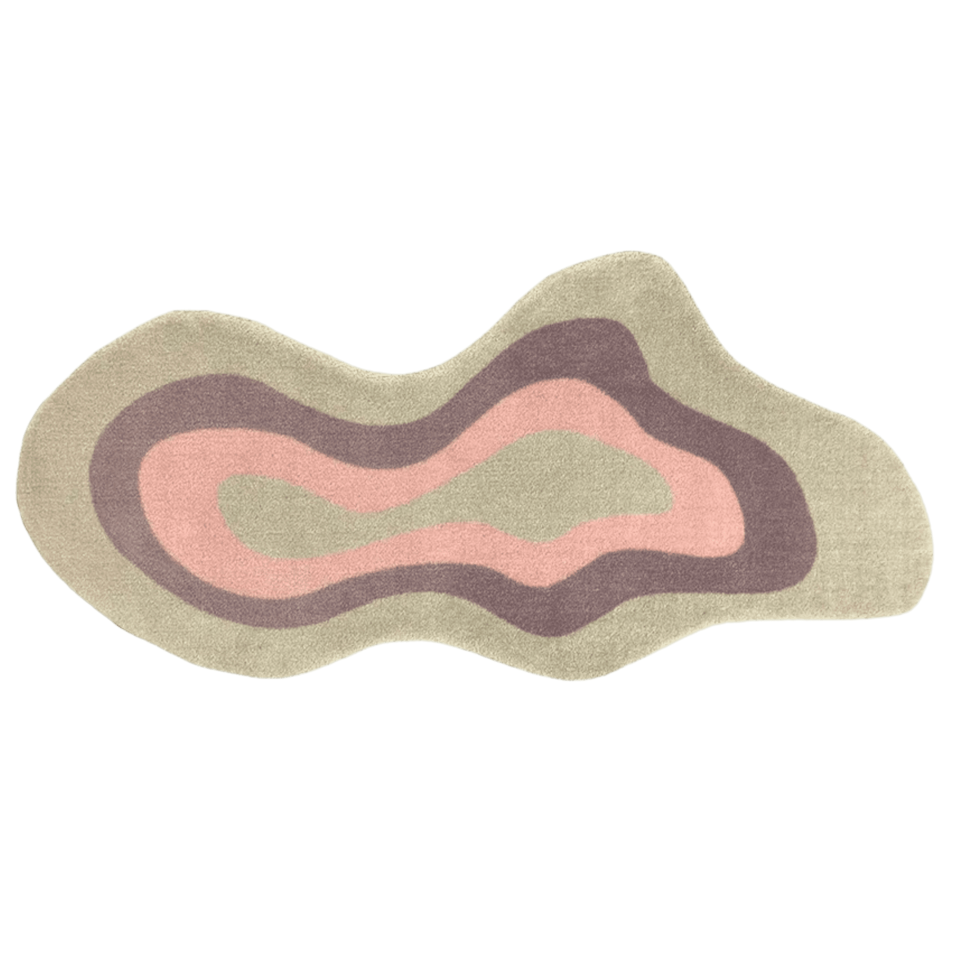 Tapete Passadeira Waves Coral Rosa