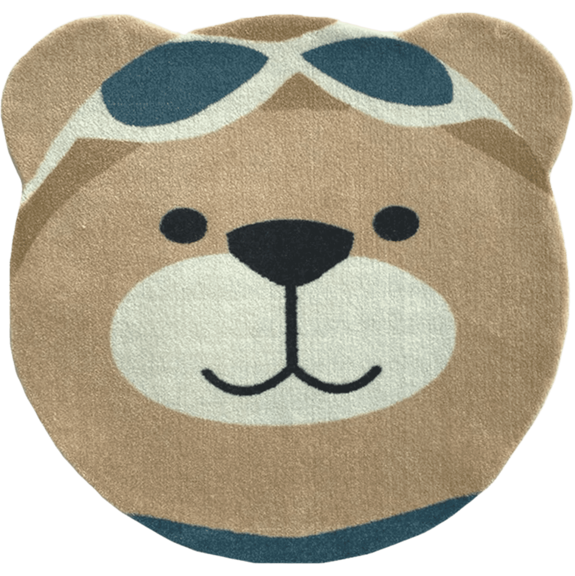 Tapete Quarto Infantil Orgânico Urso Aviador