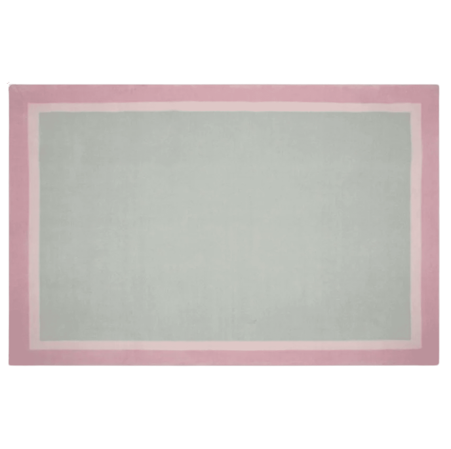 Tapete Quarto Infantil Retangular Borda Degradê Rosa