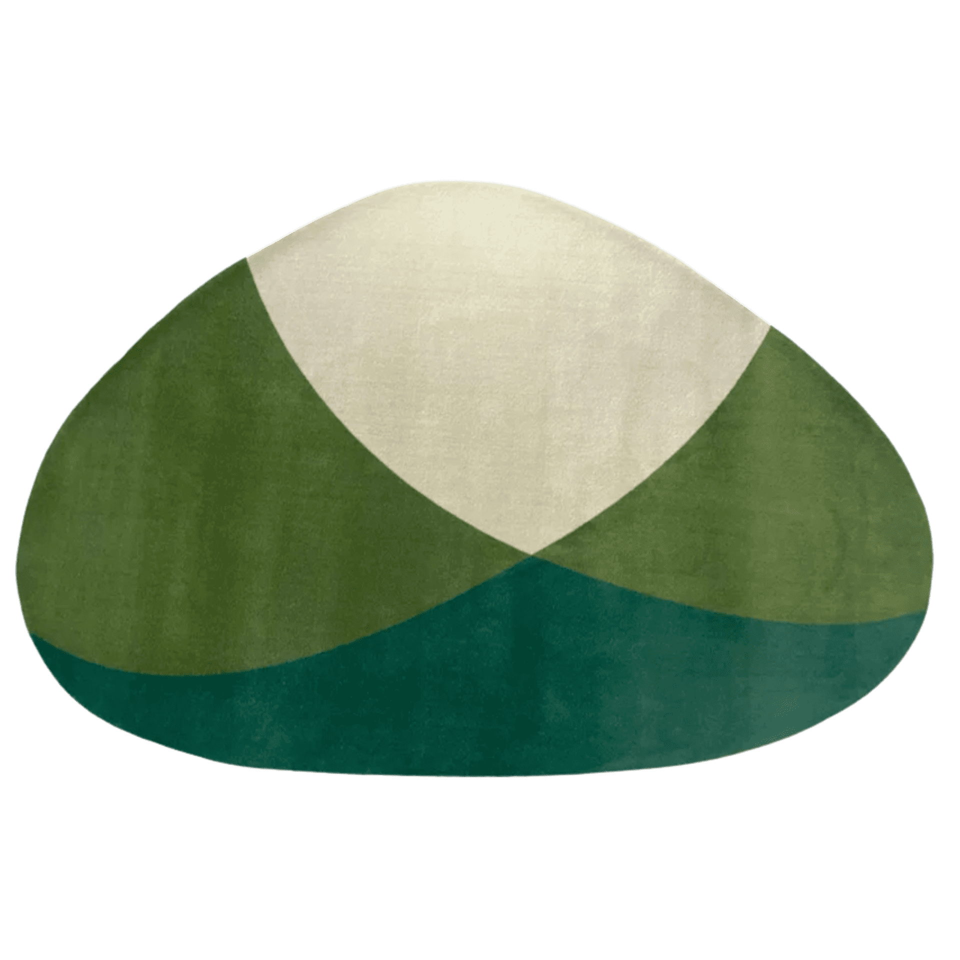 Tapete Sala Orgânico Modernist Mistura Verde
