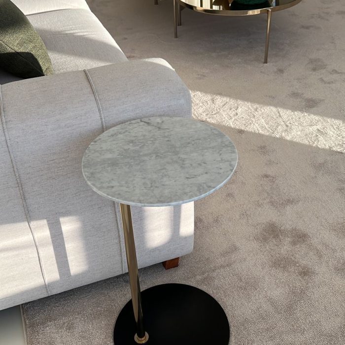 Mesa Auxiliar Bolero Branco Carrara 2